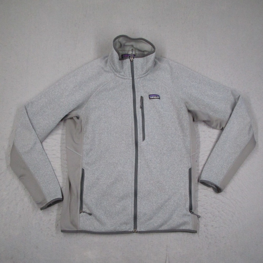 Patagonia Performance Better Sweater Fleece Jacket Mens Large Gray 25955 FA18